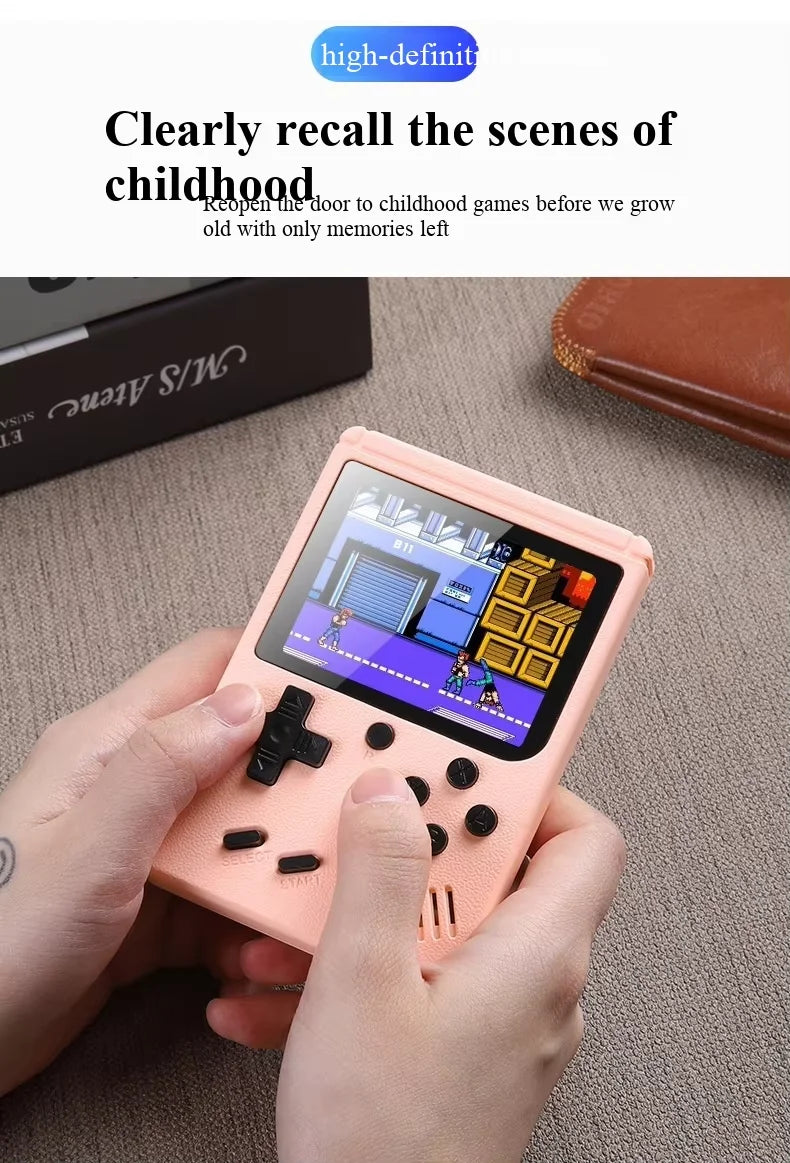 400 In 1 MINI Games Handheld Game Players Portable Retro Video Gaming Console Boy 8 Bit 2.4 Inch Color LCD Screen Games