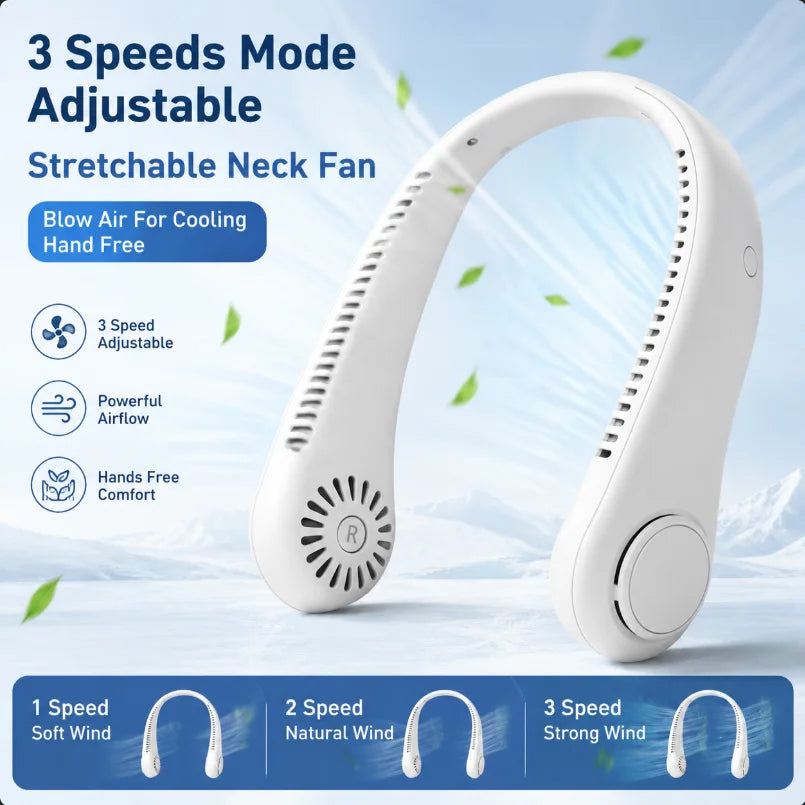 Portable Neck Fan USB – Personal Air Cooler