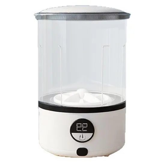 Mini Portable LED  Washing Machine 2L White 2000mAh Rechargeable Turbine Laundry Cup for Children’s Underwear Socks