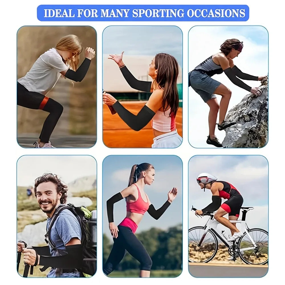 UV Protection Arm Sleeves – Cycling & Driving, 3 Pairs